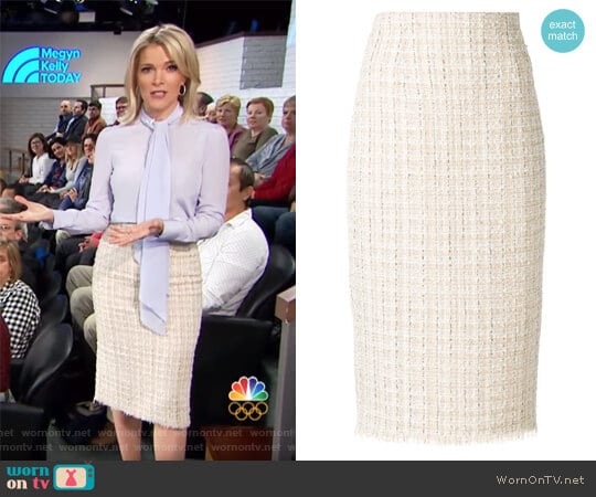 High waist pencil skirt by Alexander McQueen worn by Megyn Kelly on Today