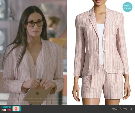 Cotton Linen School Boy Blazer by Anthony Thomas Melillo worn by Claudia Fletcher (Demi Moore) on Empire