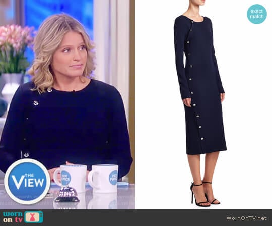 Arzel Knit Sheath Dress by Altuzarra worn by Sara Haines on The View