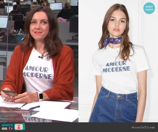 Amour Moderne Tee by & Other Stories worn by Melanie Bromley on E! News