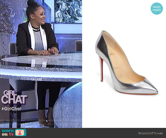 'Pigalle' Pumps by Christian Louboutin worn by Tamera Mowry on The Real