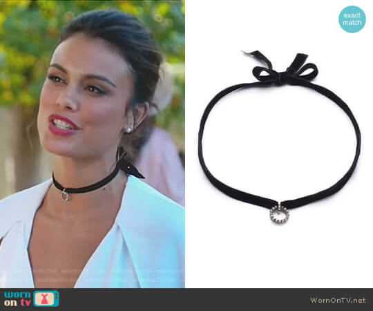 Vix Choker Necklace by Dannijo worn by Cristal Flores (Nathalie Kelley) on Dynasty