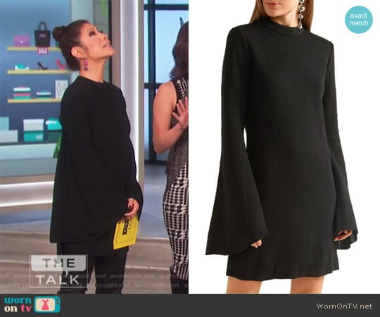 Duckie stretch-knit mini dress by Ellery worn by Julie Chen on The Talk