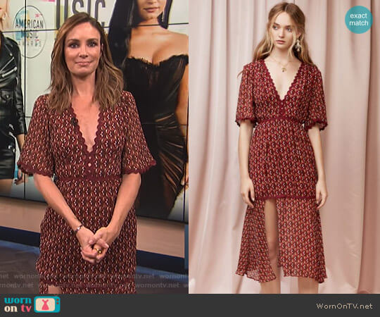 Drift Midi Dress by Finders Keepers The Label worn by Catt Sadler  on E! News