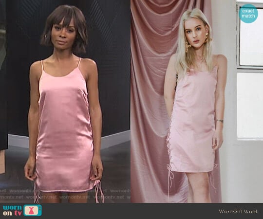 'The Ruby' Dress by Georgia Mae worn by Zuri Hall on E! News