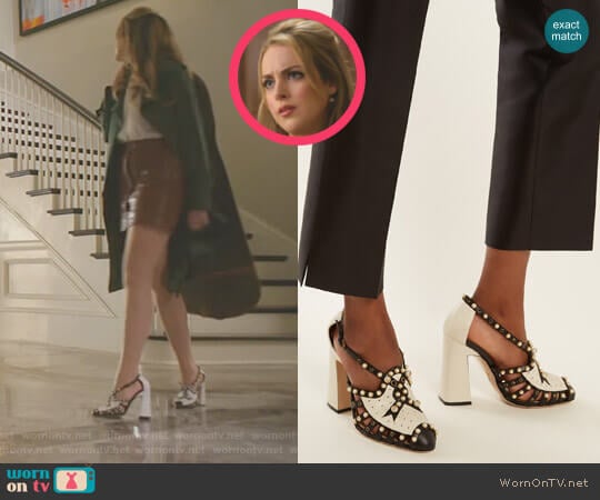 'Tracy' Pumps by Gucci worn by Fallon Carrington (Elizabeth Gillies) on Dynasty