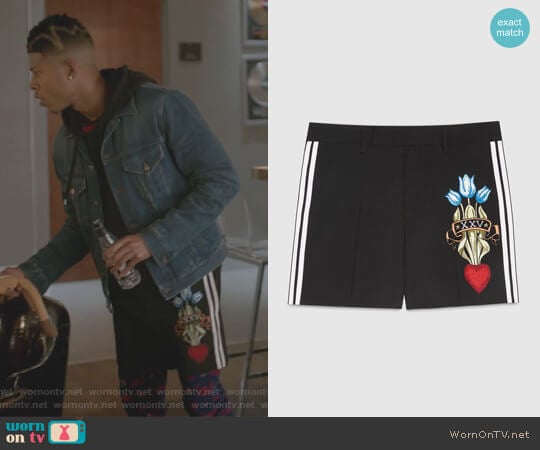 Wool short with embroidery by Gucci worn by Hakeem Lyon (Bryshere Y. Gray) on Empire