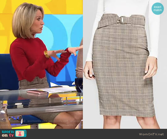 'Aracelli' Skirt by Guess worn by Amy Robach on Good Morning America