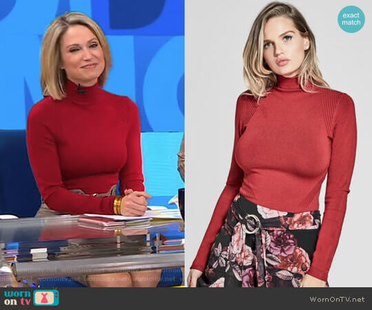 'Nancy' Top by Guess worn by Amy Robach on Good Morning America