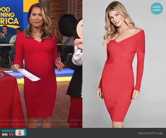 'Shamay' Dress by Guess worn by Ginger Zee on Good Morning America