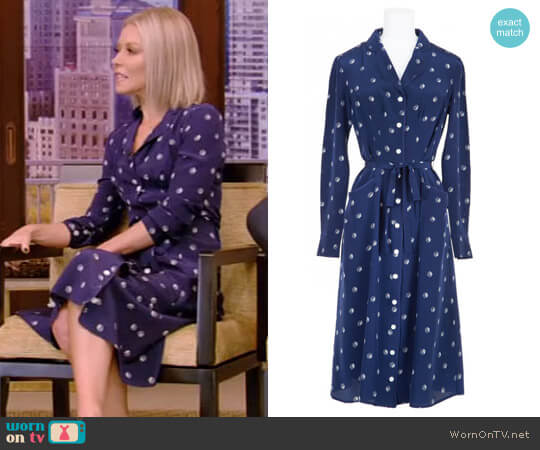 Dice Sarah Dress by Harley Viera Newton worn by Kelly Ripa on Live with Kelly and Mark