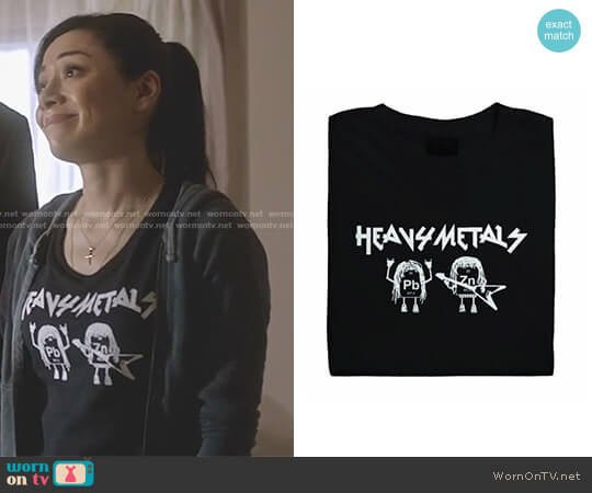 Womens Heavy Metals T-shirt by Mental Floss worn by Ella Lopez (Aimee Garcia) on Lucifer