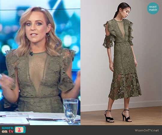 Frameless Midi Dress by Keepsake worn by Carrie Bickmore on The Project