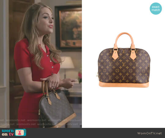 'Alma PM' by Louis Vuitton worn by Fallon Carrington (Elizabeth Gillies) on Dynasty