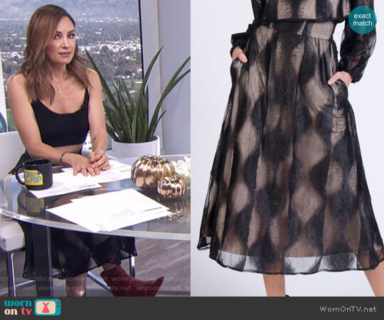 'Mara' Skirt by Lahive worn by Catt Sadler on E! News