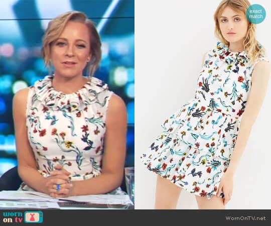 Saratoga Dress by Life with Bird worn by Carrie Bickmore on The Project