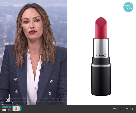 Little MAC Lipstick -  D for Danger M by M.A.C. worn by Catt Sadler on E! News