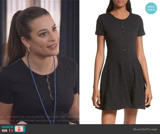 Desert Jacquard Flare Dress by Opening Ceremony worn by Valentina Barella (Lea Michele) on The Mayor