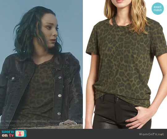 Leopard Print Tee by Pam & Gela worn by Lorna Dane (Emma Dumont) on The Gifted