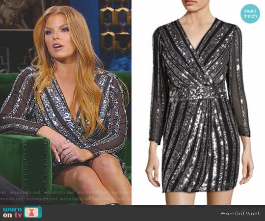 'Kelsey' Wrap Dress by Parker Black worn by Brandi Redmond on The Real Housewives of Dallas