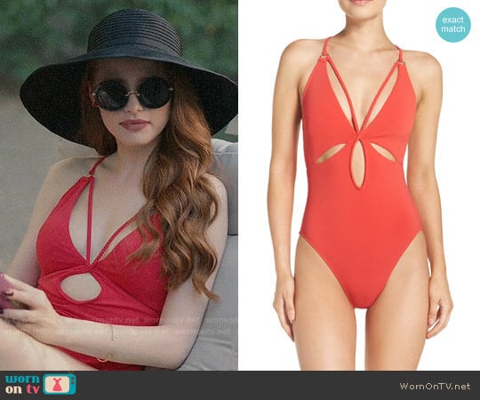 Robin Piccone Ava One-Piece Swimsuit worn by Cheryl Blossom (Madelaine Petsch) on Riverdale