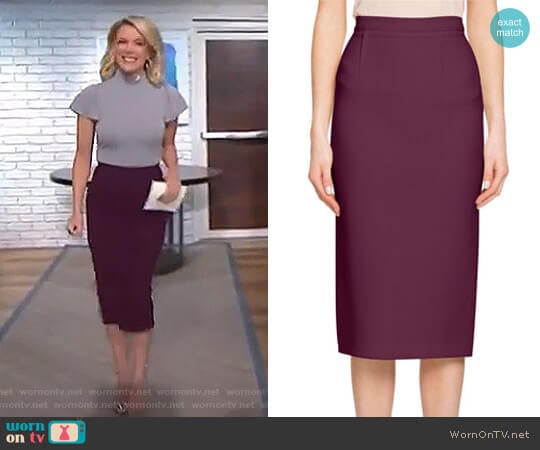 'Arreton' Wool Pencil Skirt by Roland Mouret worn by Megyn Kelly on Today