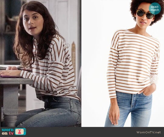 Saint James® for J.Crew Slouchy T-shirt  worn by Sabrina Pemberton (Sofia Black D'Elia) on The Mick