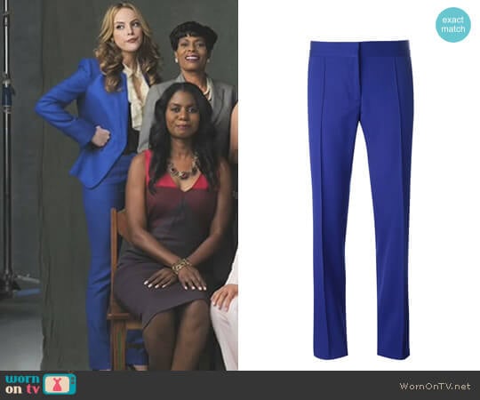 'Mist Anna' Trousers Stella McCartney worn by Fallon Carrington (Elizabeth Gillies) on Dynasty