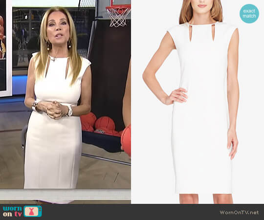 Cutout Sheath Dress by Tahari ASL worn by Kathie Lee Gifford on Today