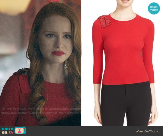 Ted Baker Callah Sweater worn by Cheryl Blossom (Madelaine Petsch) on Riverdale