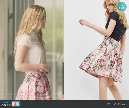 Blossom Jacquard full skirt by Ted Baker worn by Karolina Dean (Virginia Gardner) on Marvels Runaways