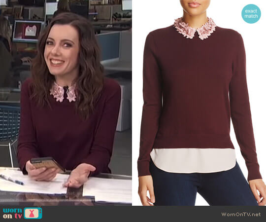'Nansea' Sweater by Ted Baker worn by Melanie Bromley  on E! News
