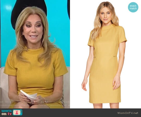 Mod Sheath Dress with Side Zippers by Tahari ASL worn by Kathie Lee Gifford on Today