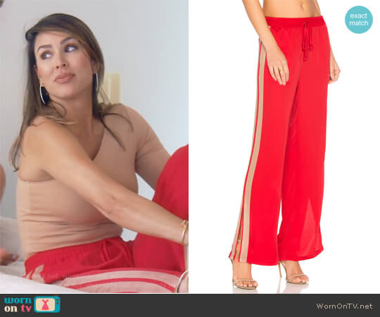 The Track Pant by L'Academie x Revolve worn by Kelly Dodd on The Real Housewives of Orange County