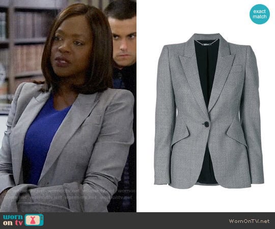 Alexander McQueen Tailored Blazer  worn by Annalise Keating (Viola Davis) on How to Get Away with Murder