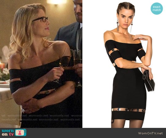 Alexander Wang Strapless Tee Dress worn by Felicity Smoak on Supergirl