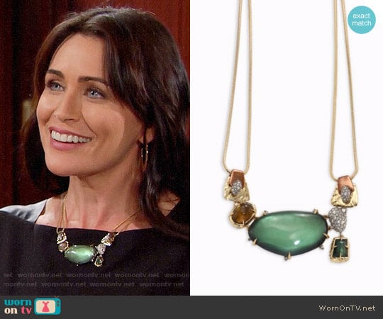 WornOnTV: Quinn’s green sparkly necklace on The Bold and the Beautiful