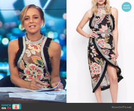 Dream Lover Top by Alice McCall worn by Carrie Bickmore on The Project