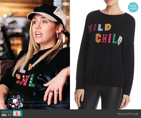 Alice + Olivia Bao Wild Child Sweater worn by Miley Cyrus on The Voice