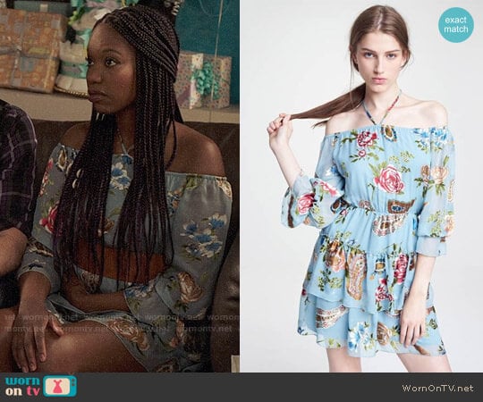 Alice + Olivia Waylon Dress worn by Tamra (Xosha Roquemore) on The Mindy Project