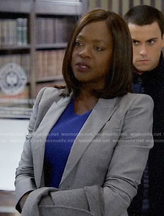 Annalise's grey blazer on How to Get Away with Murder