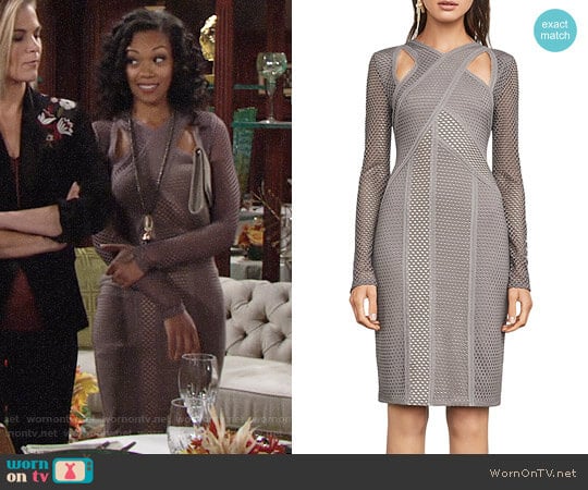 Bcbgmaxazria Jaylynn Dress worn by Hilary Curtis (Mishael Morgan) on The Young and the Restless