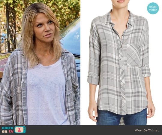 Bella Dahl Plaid Drop-Shoulder Shirt worn by Mackenzie Murphy (Kaitlin Olson) on The Mick