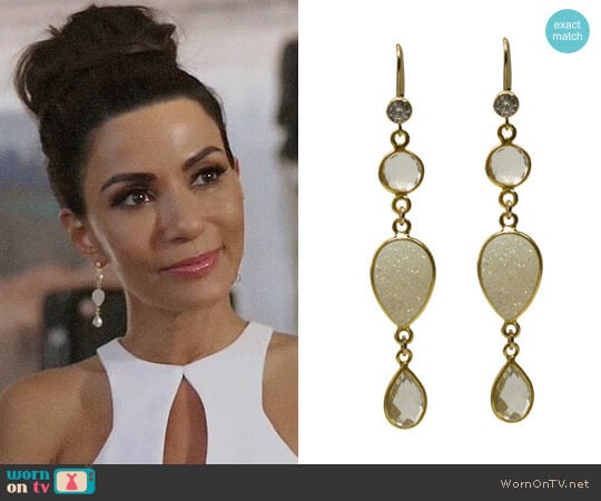 Brooklyn Designs Cora Earrings worn by Hermione Lodge (Marisol Nichols) on Riverdale