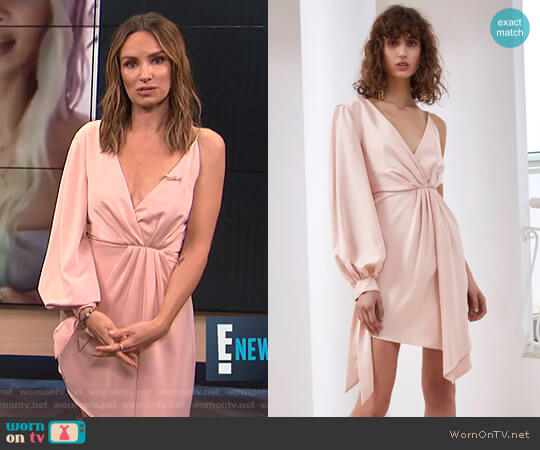 Eventual Dress by C/Meo Collective worn by Catt Sadler on E! News