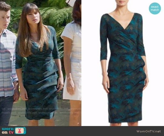 Chiara Boni La Petite Robe Three Quarter Sleeve Wrap Dress worn by  Gloria Pritchett (Sofia Vergara) on Modern Family