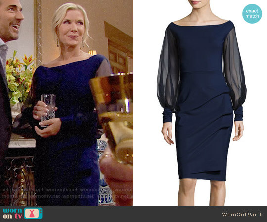 Chiara Boni La Petite Robe Nita Dress worn by Brooke Logan (Katherine Kelly Lang) on The Bold and the Beautiful