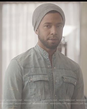 Jamal’s distressed denim shirt on Empire