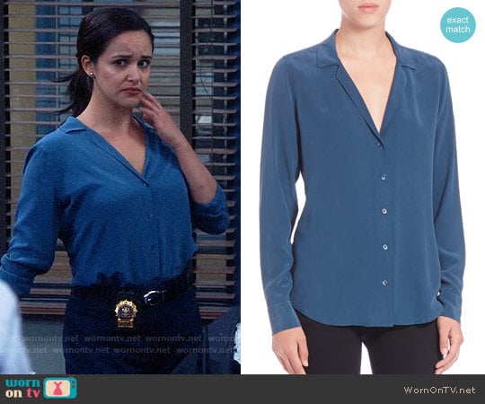 Equipment Adalyn Blouse worn by Amy Santiago (Melissa Fumero) on Brooklyn Nine-Nine