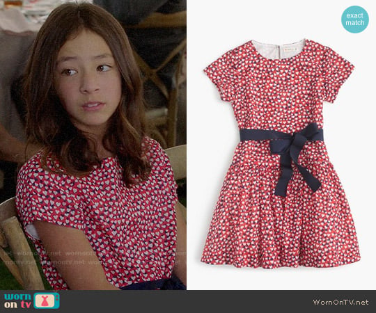 J. Crew Girls' Heart Print Dress worn by Lily Tucker-Pritchett (Aubrey Anderson-Emmons) on Modern Family